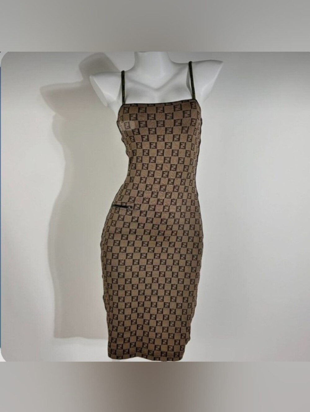 Fendi Body Con Midi Dress